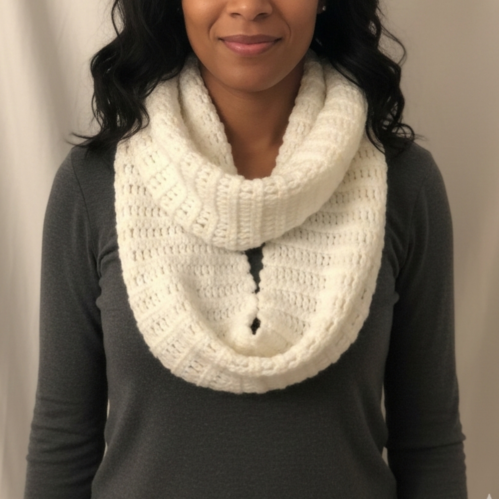 Victoria's Secret White Knit Accessory Scarves